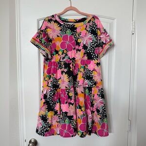 Multicolored Floral Sundress with Ric Rac